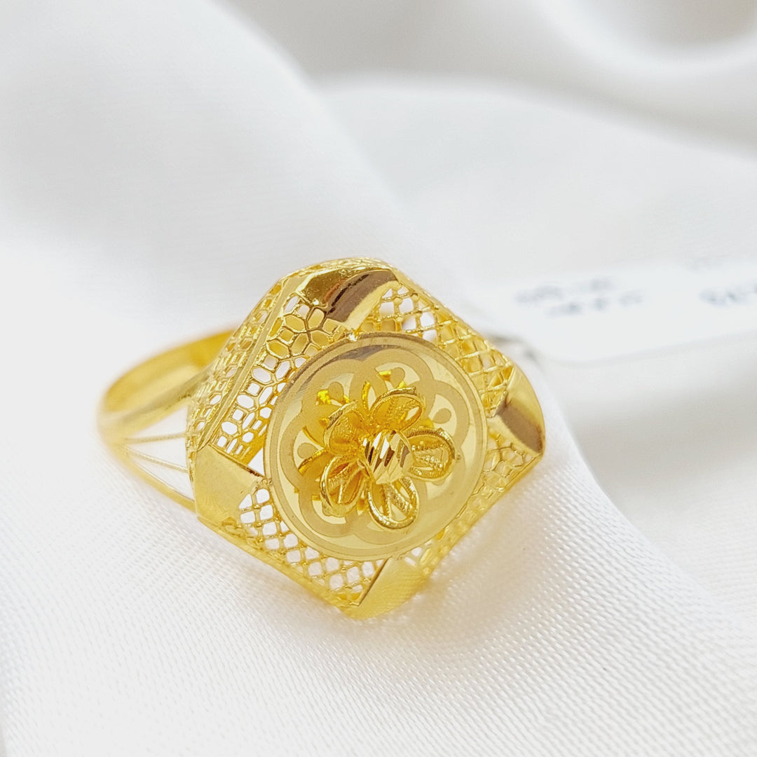 21K Gold Turkish Ring by Saeed Jewelry - Image 4