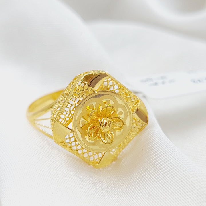 21K Gold Turkish Ring by Saeed Jewelry - Image 4