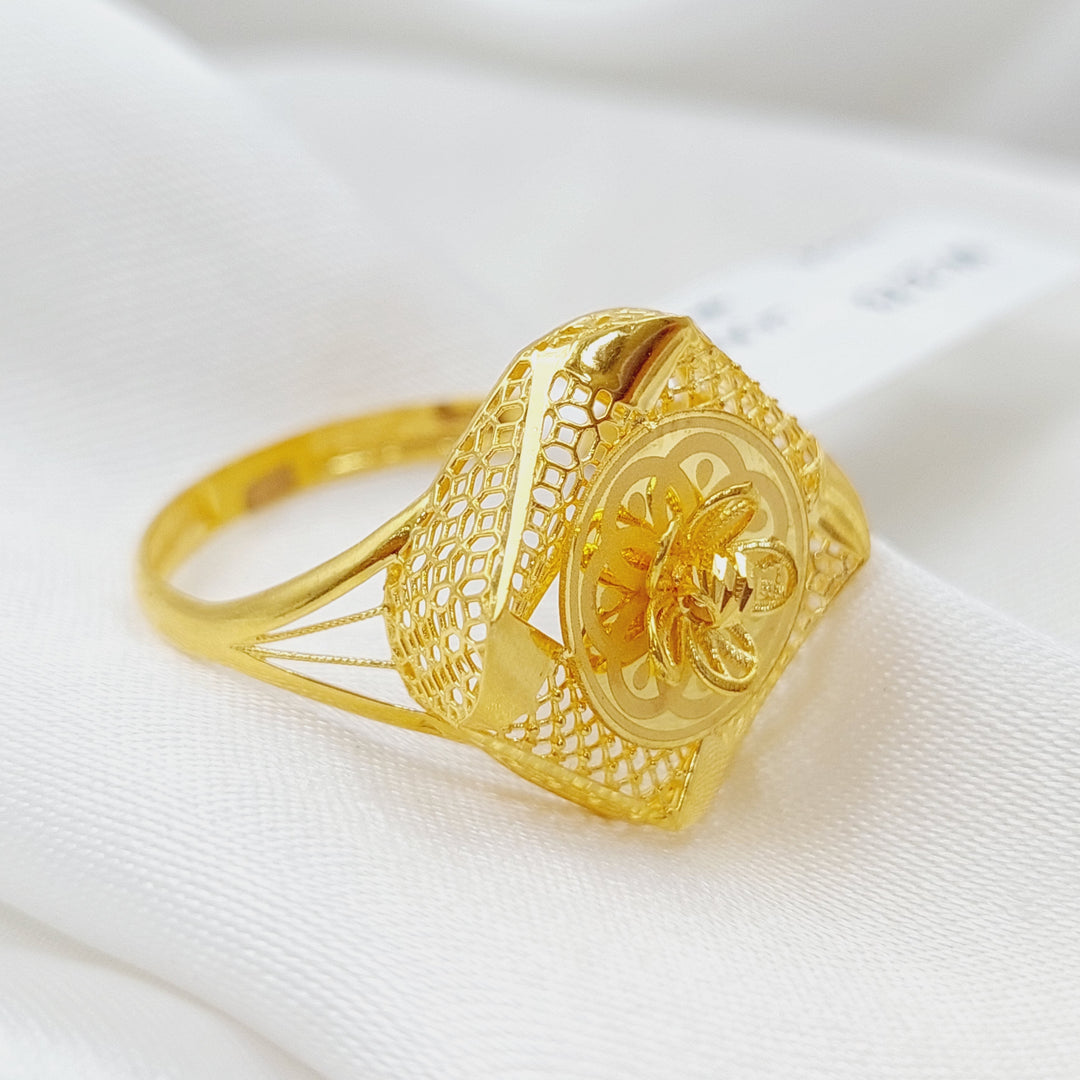 21K Gold Turkish Ring by Saeed Jewelry - Image 1