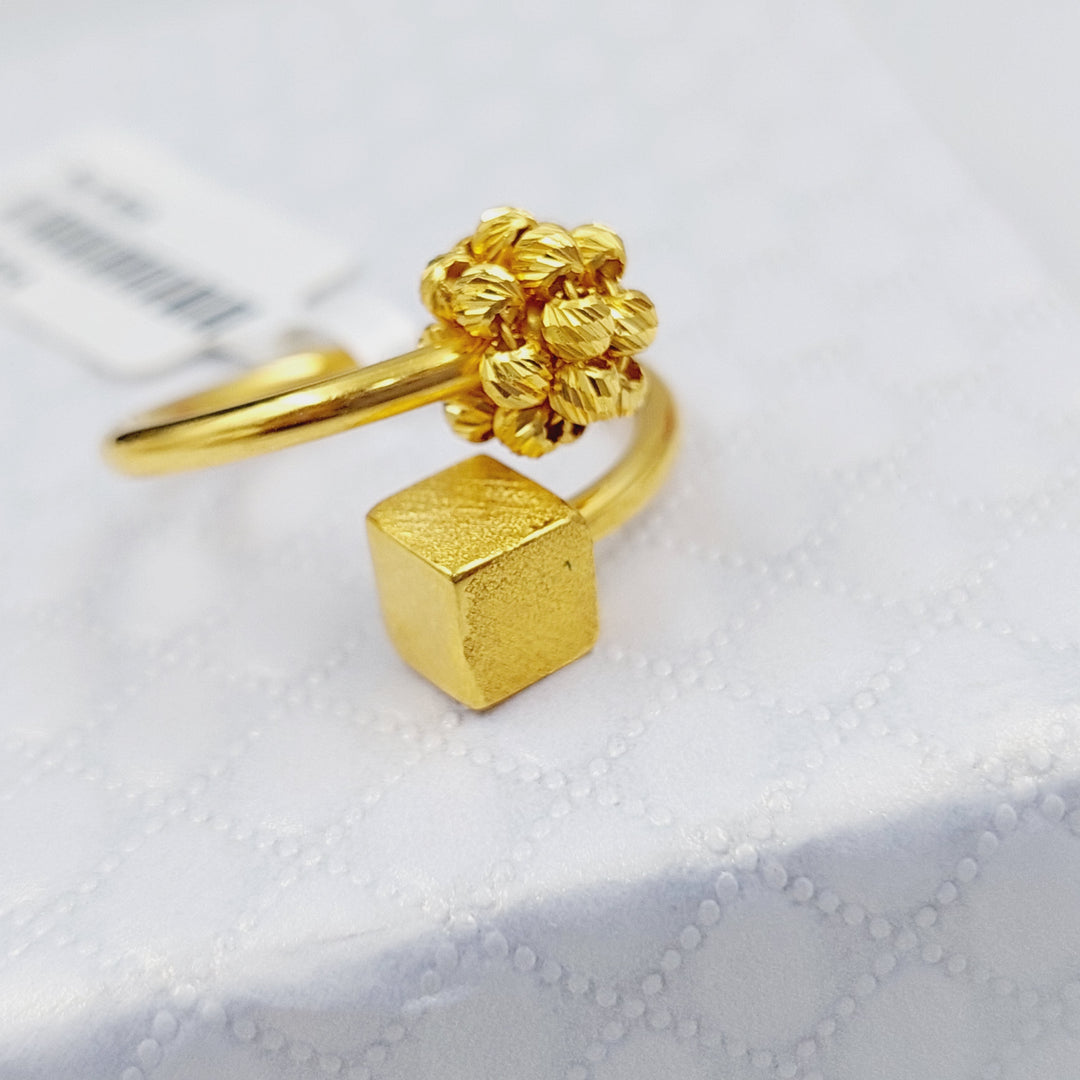 21K Gold Turkish Ring by Saeed Jewelry - Image 3