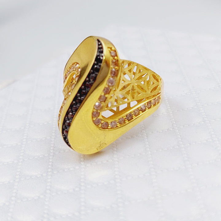 21K Gold Turkish Ring by Saeed Jewelry - Image 3
