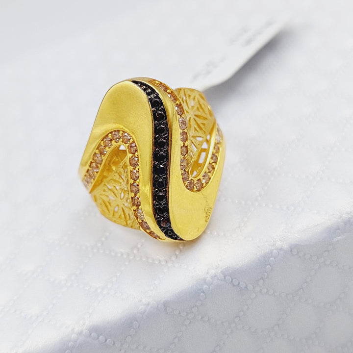 21K Gold Turkish Ring by Saeed Jewelry - Image 1