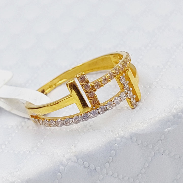 21K Gold Turkish Ring by Saeed Jewelry - Image 5