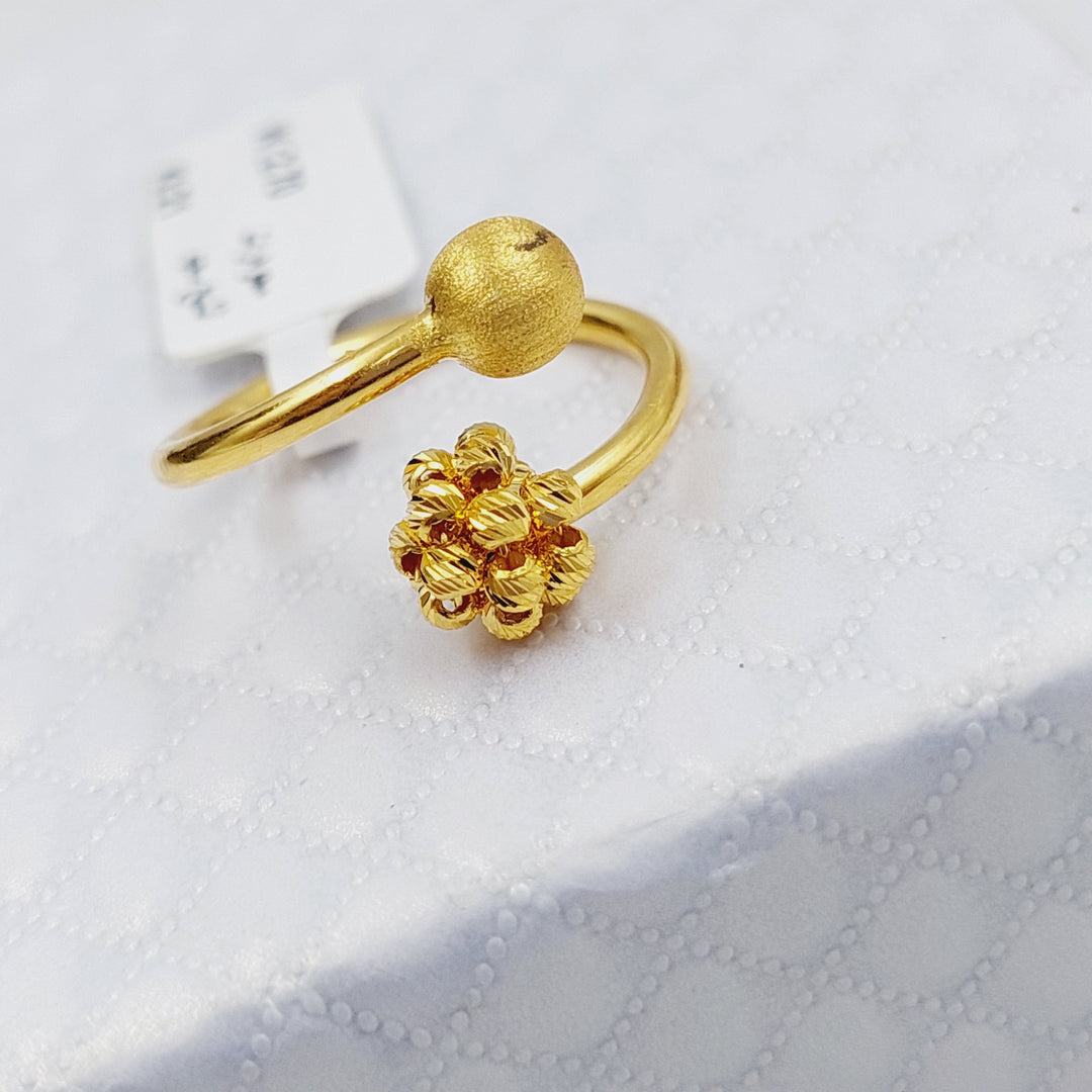 21K Gold Turkish Ring by Saeed Jewelry - Image 3