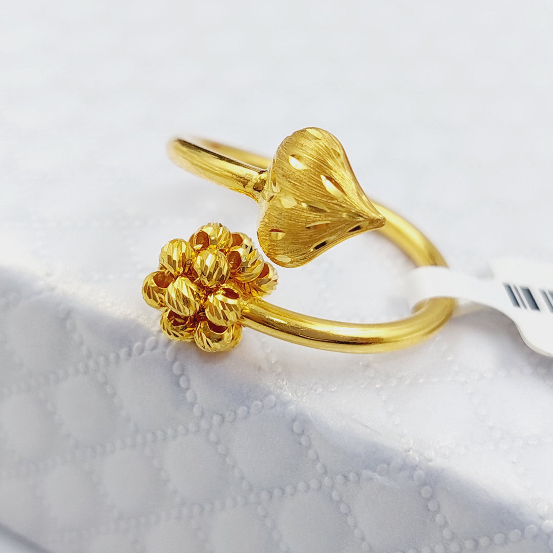 21K Gold Turkish Ring by Saeed Jewelry - Image 4