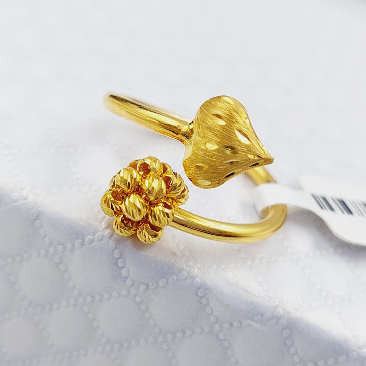 21K Gold Turkish Ring by Saeed Jewelry - Image 1