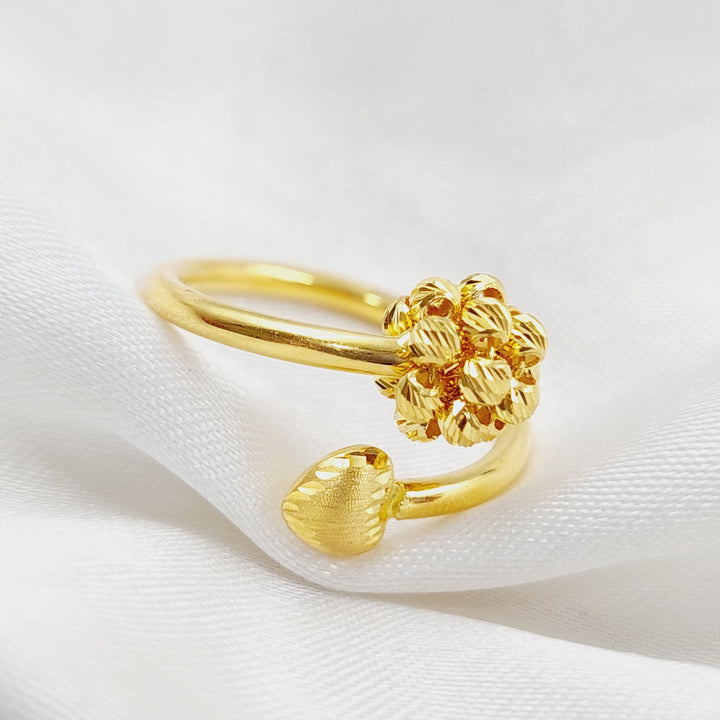 21K Gold Turkish Ring by Saeed Jewelry - Image 4