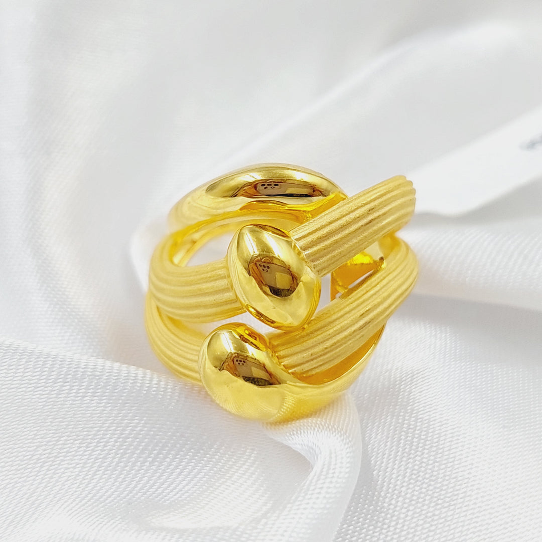 21K Gold Turkish Ring by Saeed Jewelry - Image 3