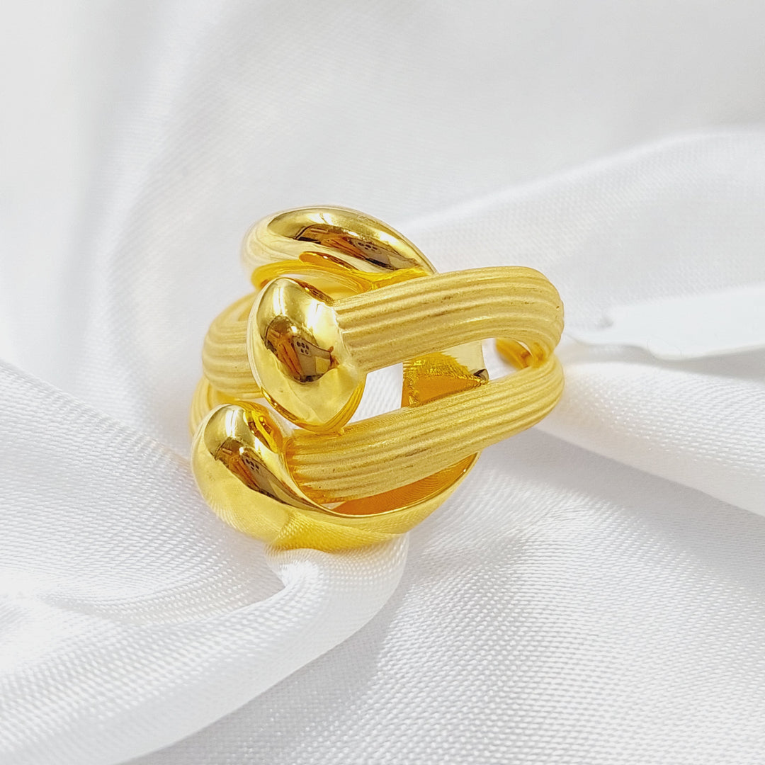 21K Gold Turkish Ring by Saeed Jewelry - Image 4