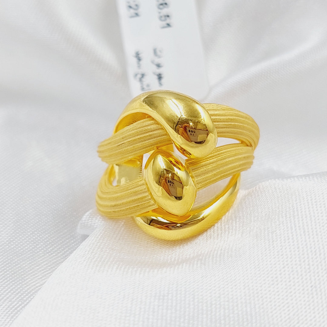 21K Gold Turkish Ring by Saeed Jewelry - Image 1