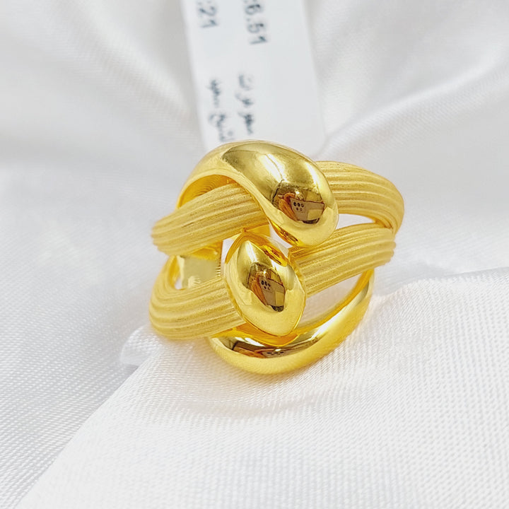 21K Gold Turkish Ring by Saeed Jewelry - Image 1