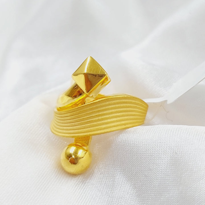 21K Turkish Ring Made of 21K Yellow Gold by Saeed Jewelry-25882