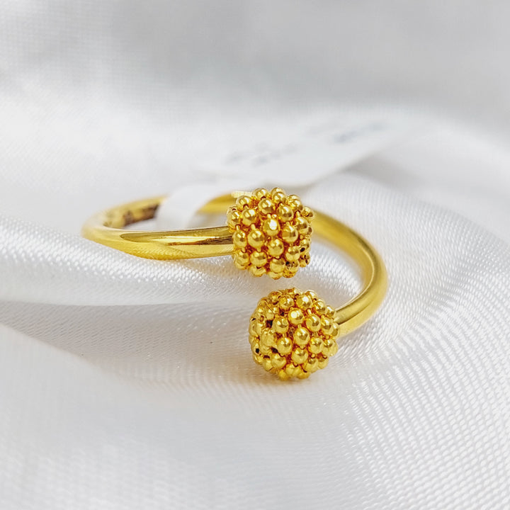 21K Gold Turkish Ring by Saeed Jewelry - Image 3