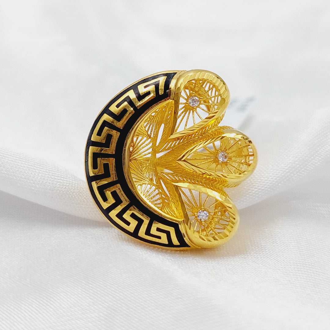 21K Turkish Ring Made of 21K Yellow Gold by Saeed Jewelry-26795