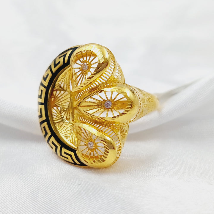 21K Turkish Ring Made of 21K Yellow Gold by Saeed Jewelry-26795