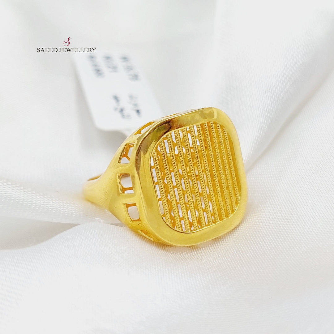 21K Gold Turkish Ring by Saeed Jewelry - Image 4