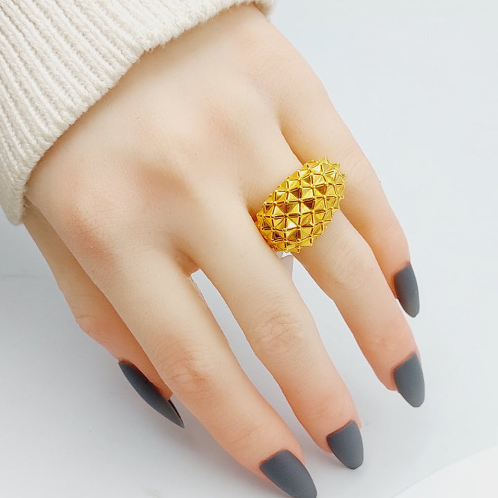 21K Gold Turkish Ring by Saeed Jewelry - Image 6