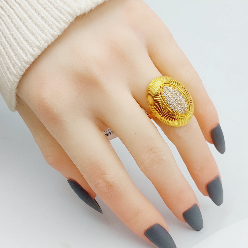 21K Gold Turkish Ring by Saeed Jewelry - Image 2