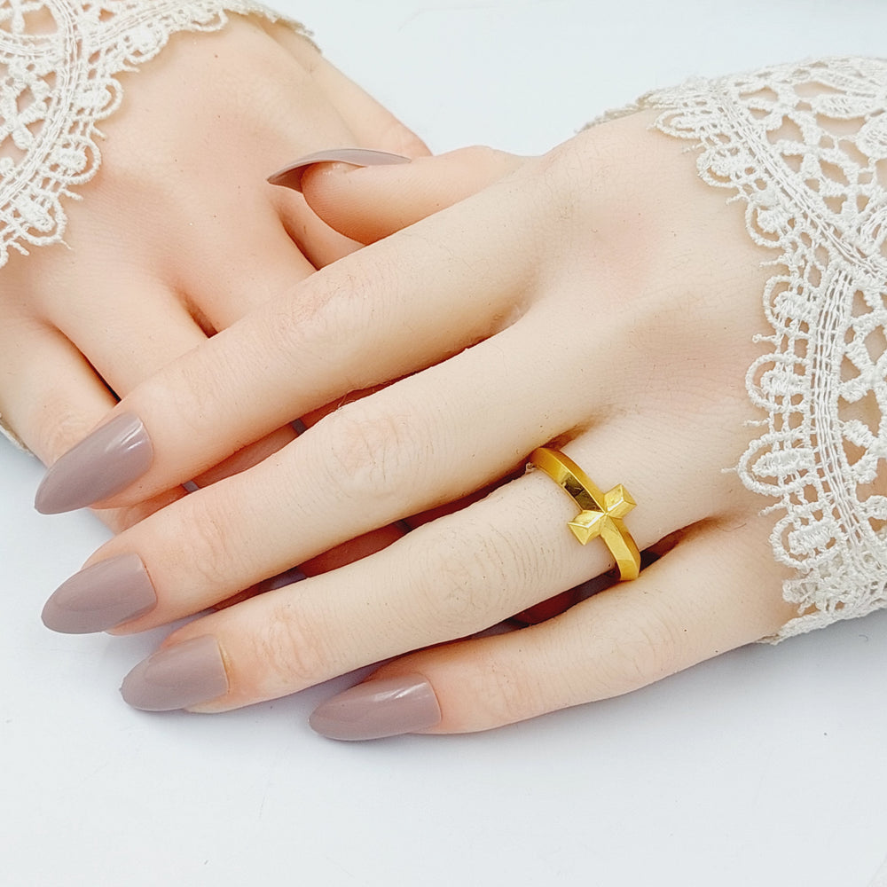 21K Gold Turkish Ring by Saeed Jewelry - Image 2