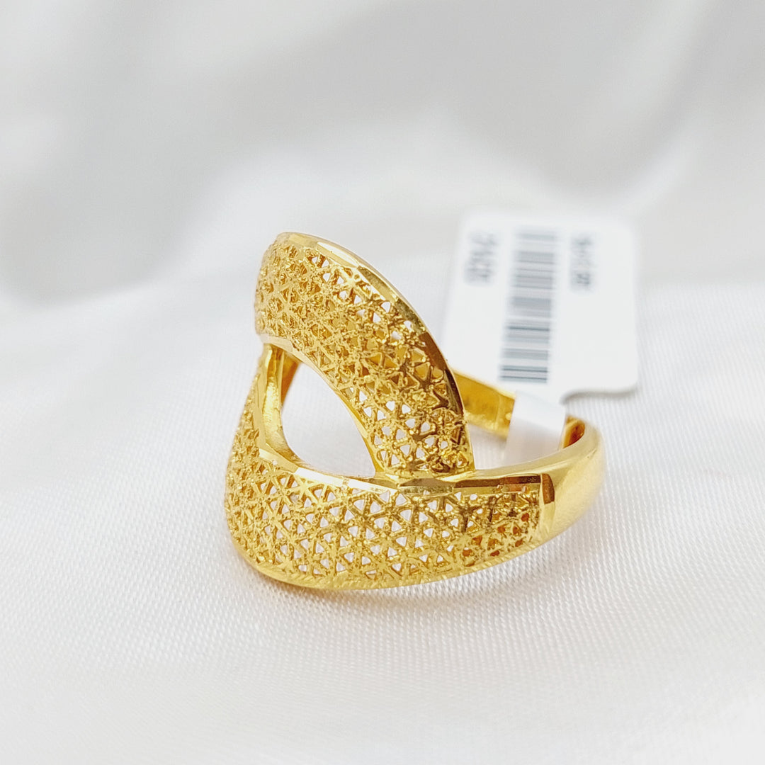 21K Gold Turkish Ring by Saeed Jewelry - Image 3