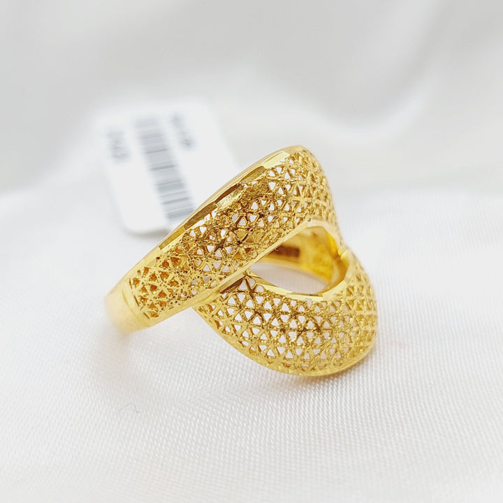 21K Gold Turkish Ring by Saeed Jewelry - Image 5