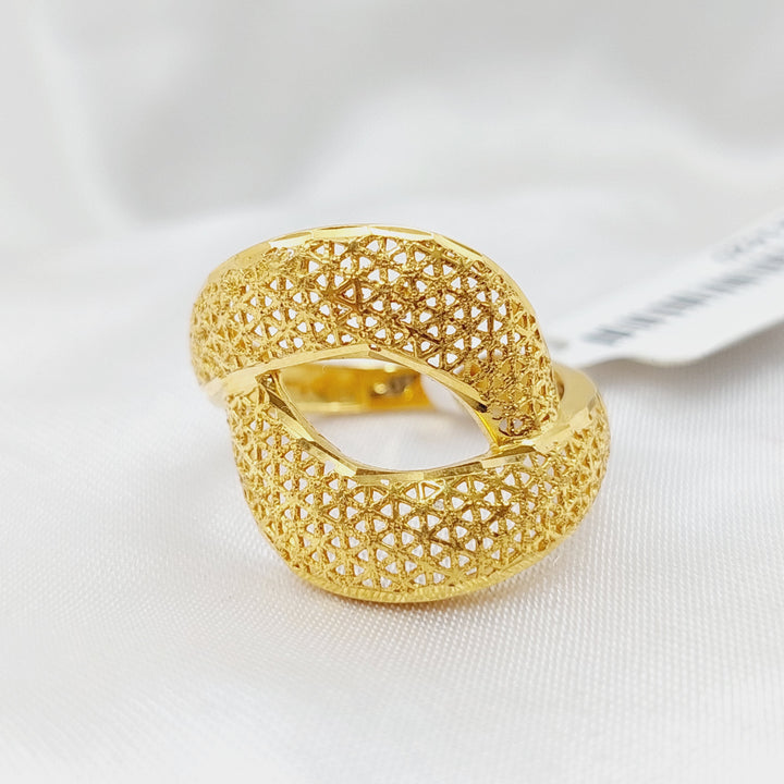 21K Gold Turkish Ring by Saeed Jewelry - Image 1