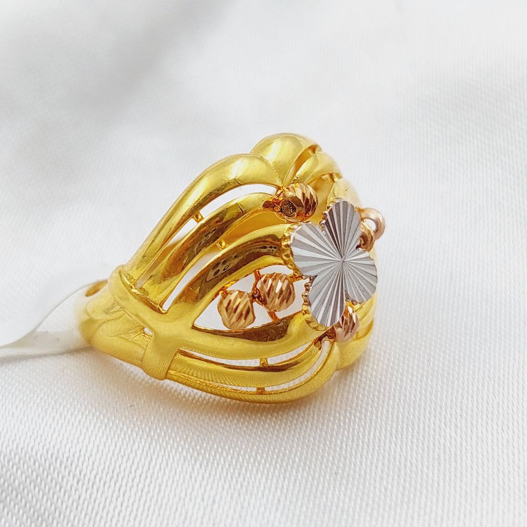 21K Gold Turkish Ring by Saeed Jewelry - Image 1