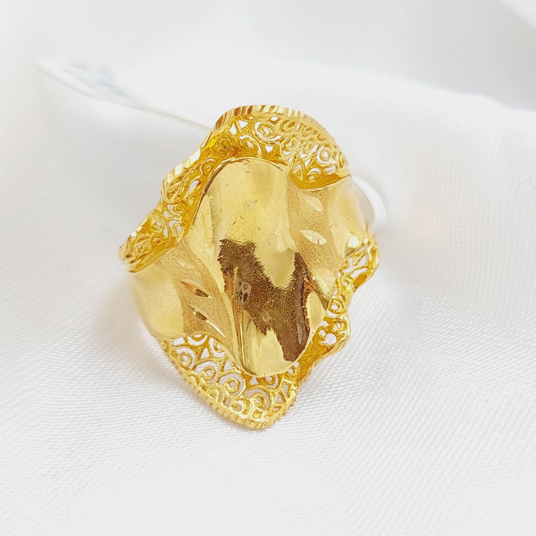 21K Gold Turkish Ring by Saeed Jewelry - Image 6