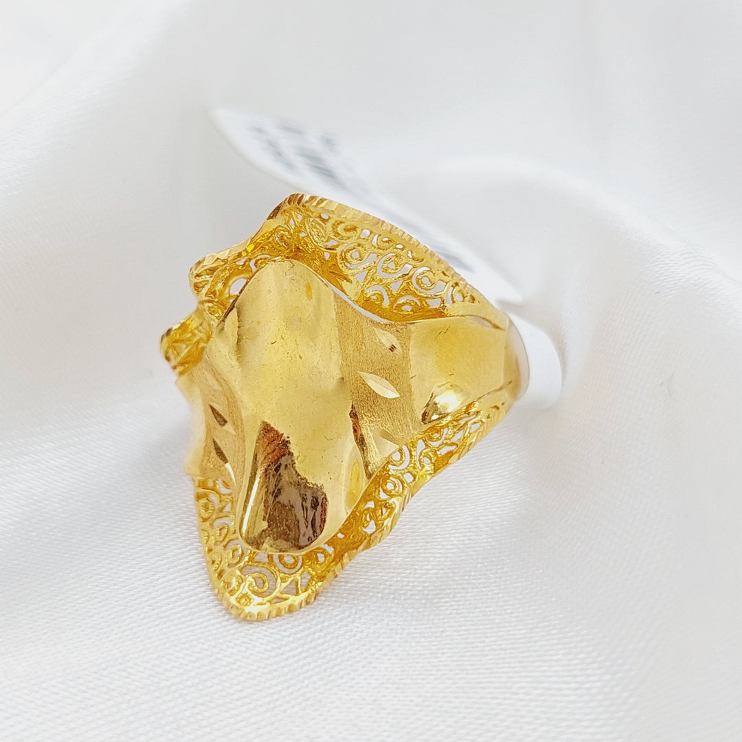 21K Gold Turkish Ring by Saeed Jewelry - Image 8