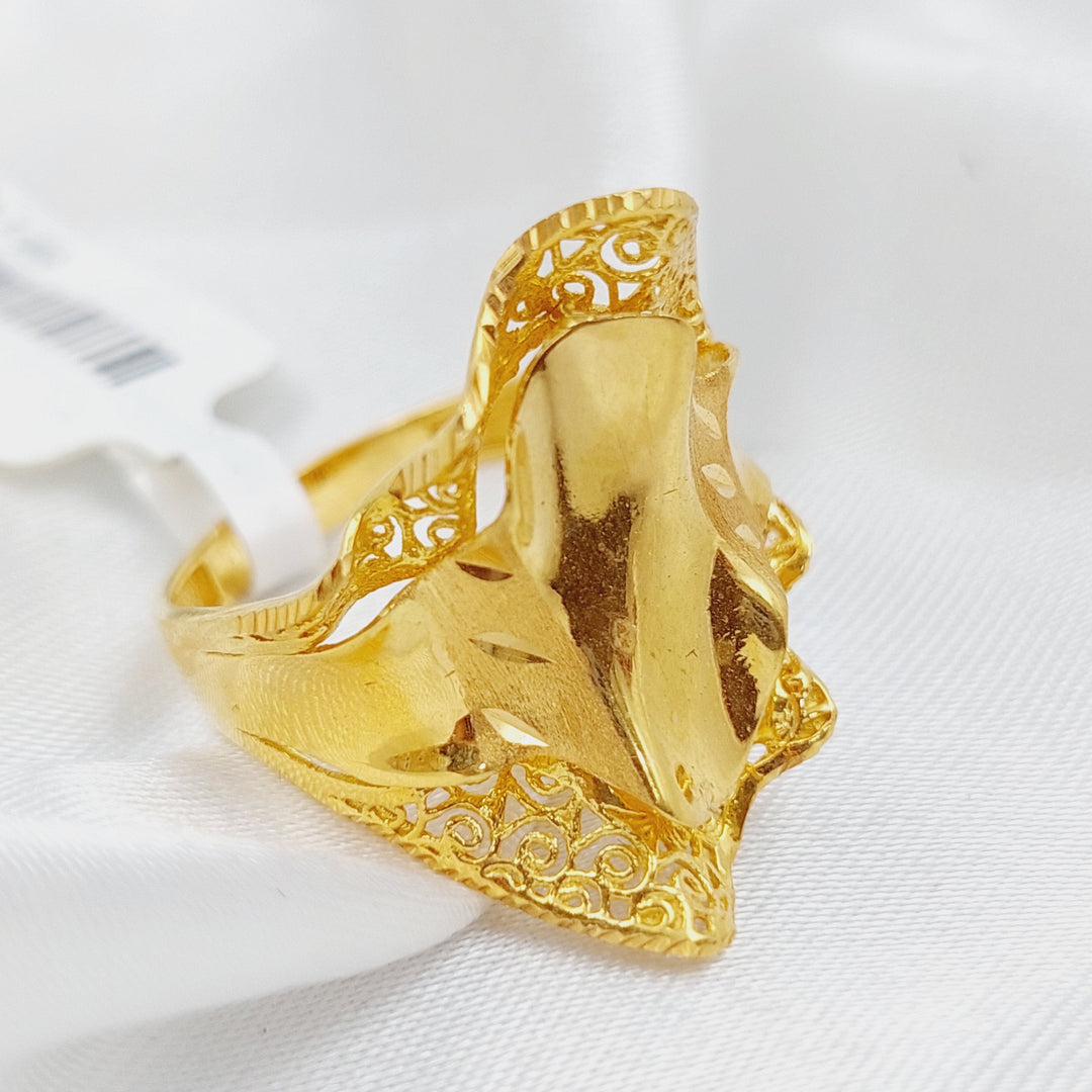 21K Gold Turkish Ring by Saeed Jewelry - Image 1