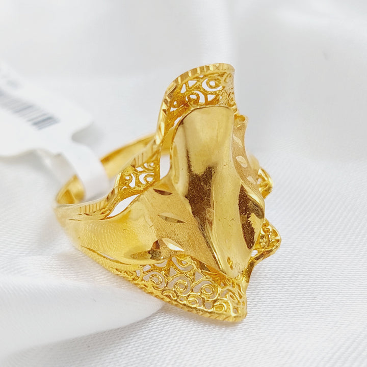 21K Gold Turkish Ring by Saeed Jewelry - Image 1