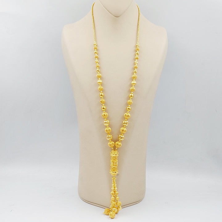 21K Gold Turkish Shall Necklace by Saeed Jewelry - Image 1