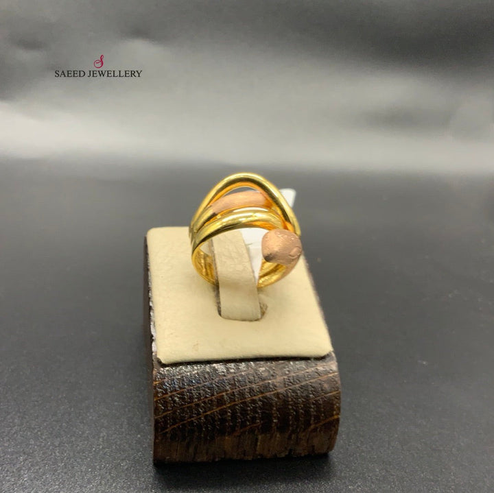 21K Gold Turkish snake Ring by Saeed Jewelry - Image 5