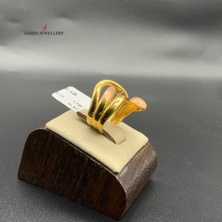 21K Gold Turkish snake Ring by Saeed Jewelry - Image 6
