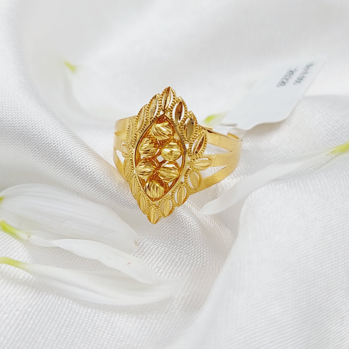 21K Gold Turkish spike Ring by Saeed Jewelry - Image 2