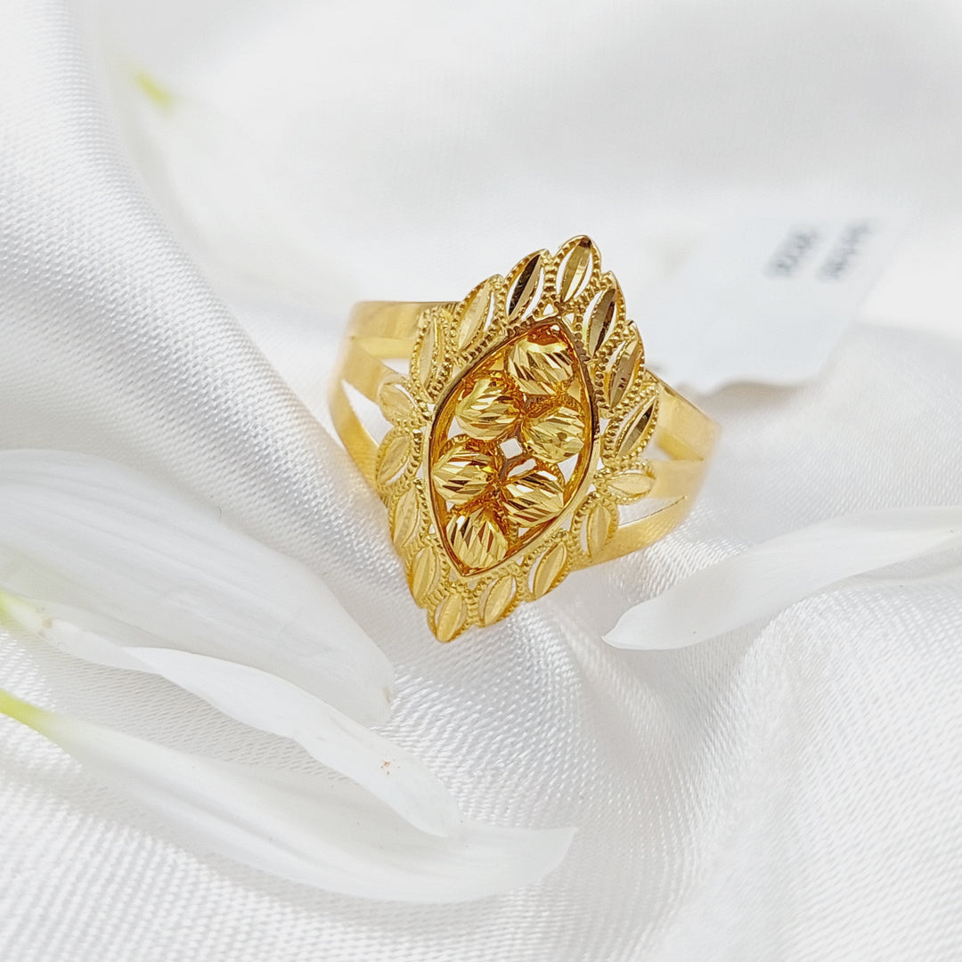 21K Gold Turkish spike Ring by Saeed Jewelry - Image 3