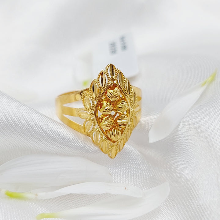 21K Gold Turkish spike Ring by Saeed Jewelry - Image 1