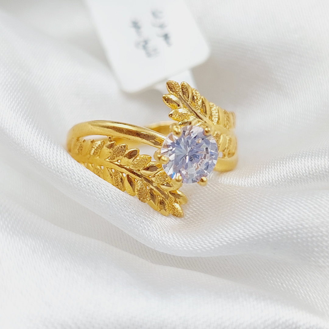 21K Gold Twins Engagement Ring by Saeed Jewelry - Image 1