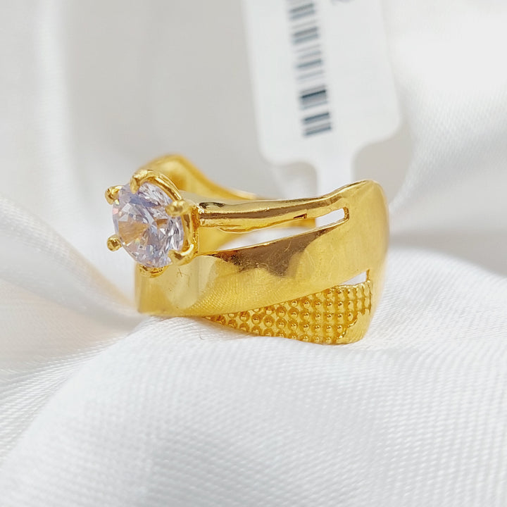 21K Gold Twins Engagement Ring by Saeed Jewelry - Image 1