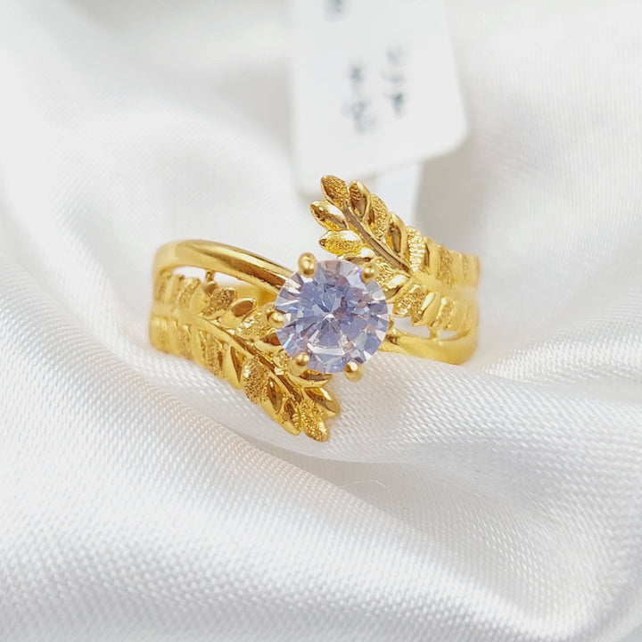 21K Twins Wedding Ring Made of 21K Yellow Gold by Saeed Jewelry-26542