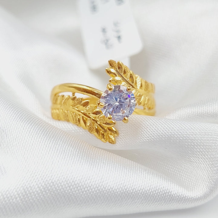 21K Twins Wedding Ring Made of 21K Yellow Gold by Saeed Jewelry-26542