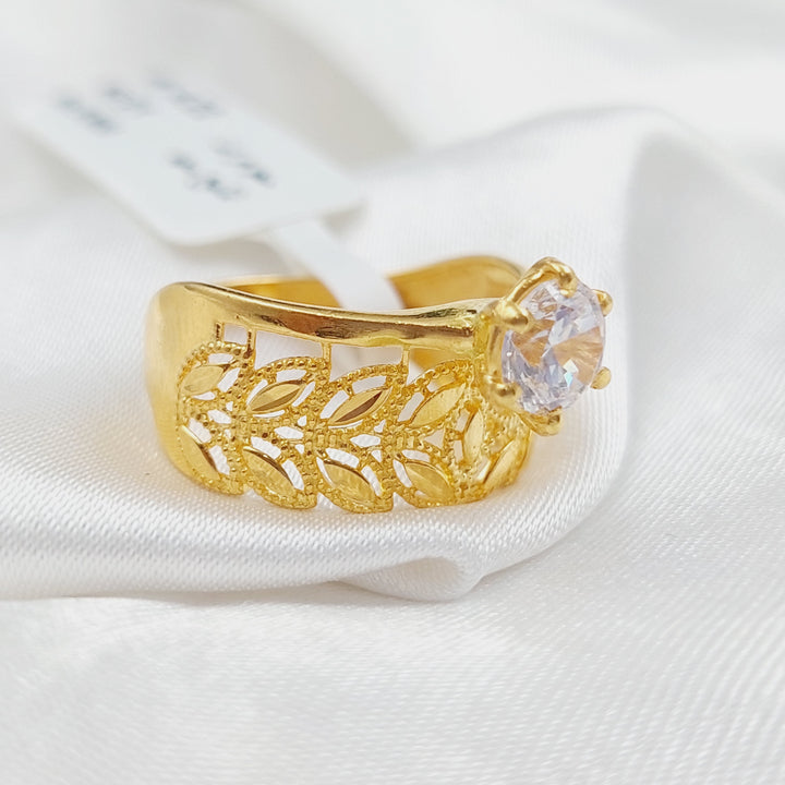 21K Twins Wedding Ring Made of 21K Yellow Gold by Saeed Jewelry-26551