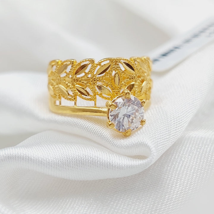 21K Twins Wedding Ring Made of 21K Yellow Gold by Saeed Jewelry-26555