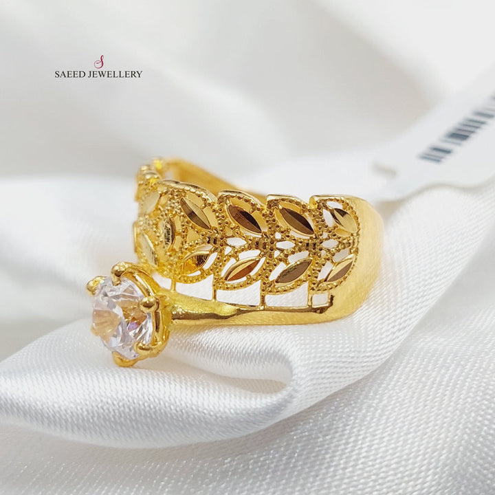 21K Twins Wedding Ring Made of 21K Yellow Gold by Saeed Jewelry-27140