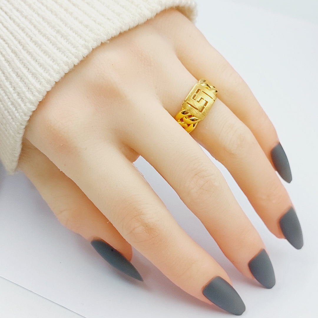 21K Gold Twisted Ring by Saeed Jewelry - Image 2