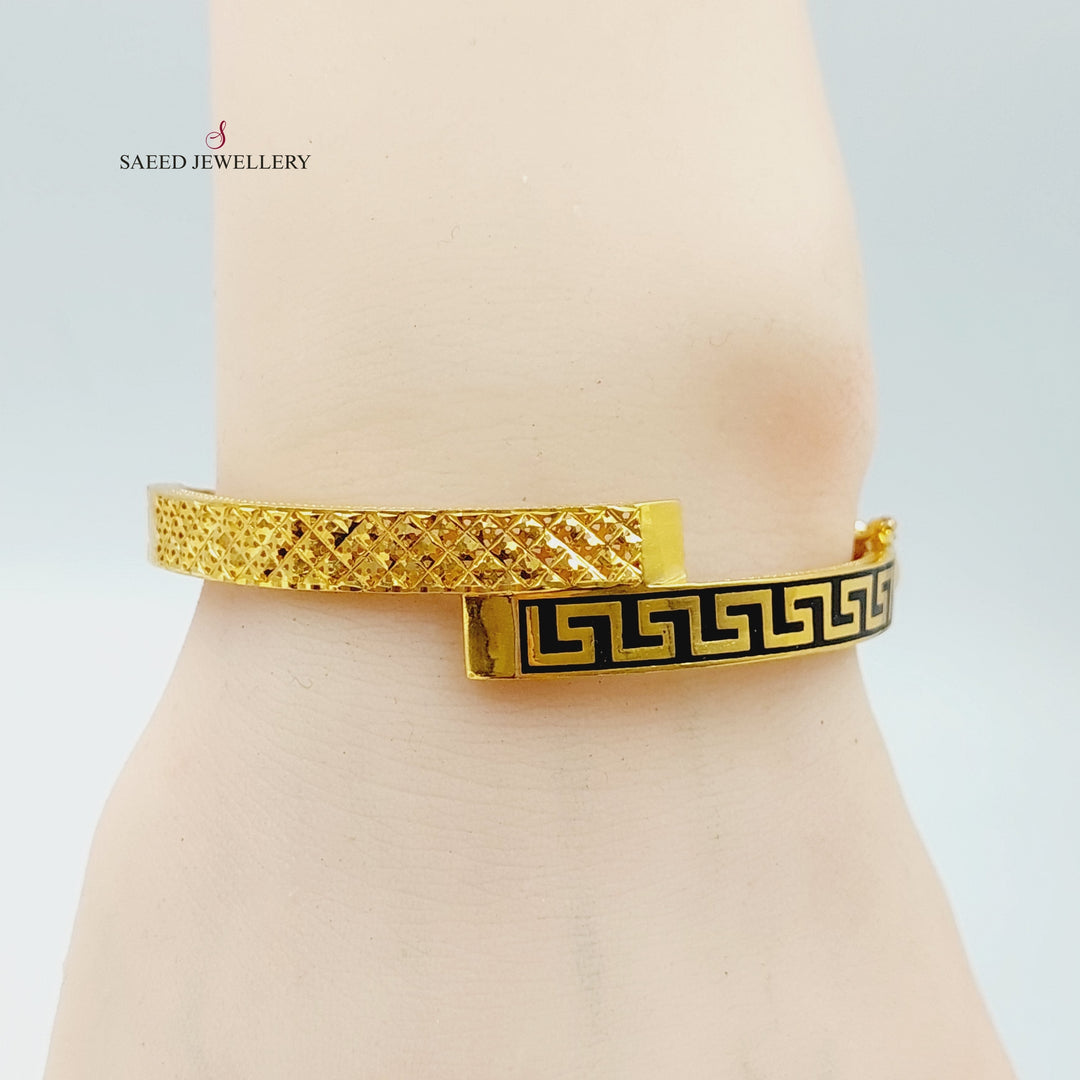 21K Gold Virna Bracelet by Saeed Jewelry - Image 2