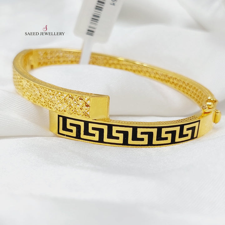 21K Gold Virna Bracelet by Saeed Jewelry - Image 4