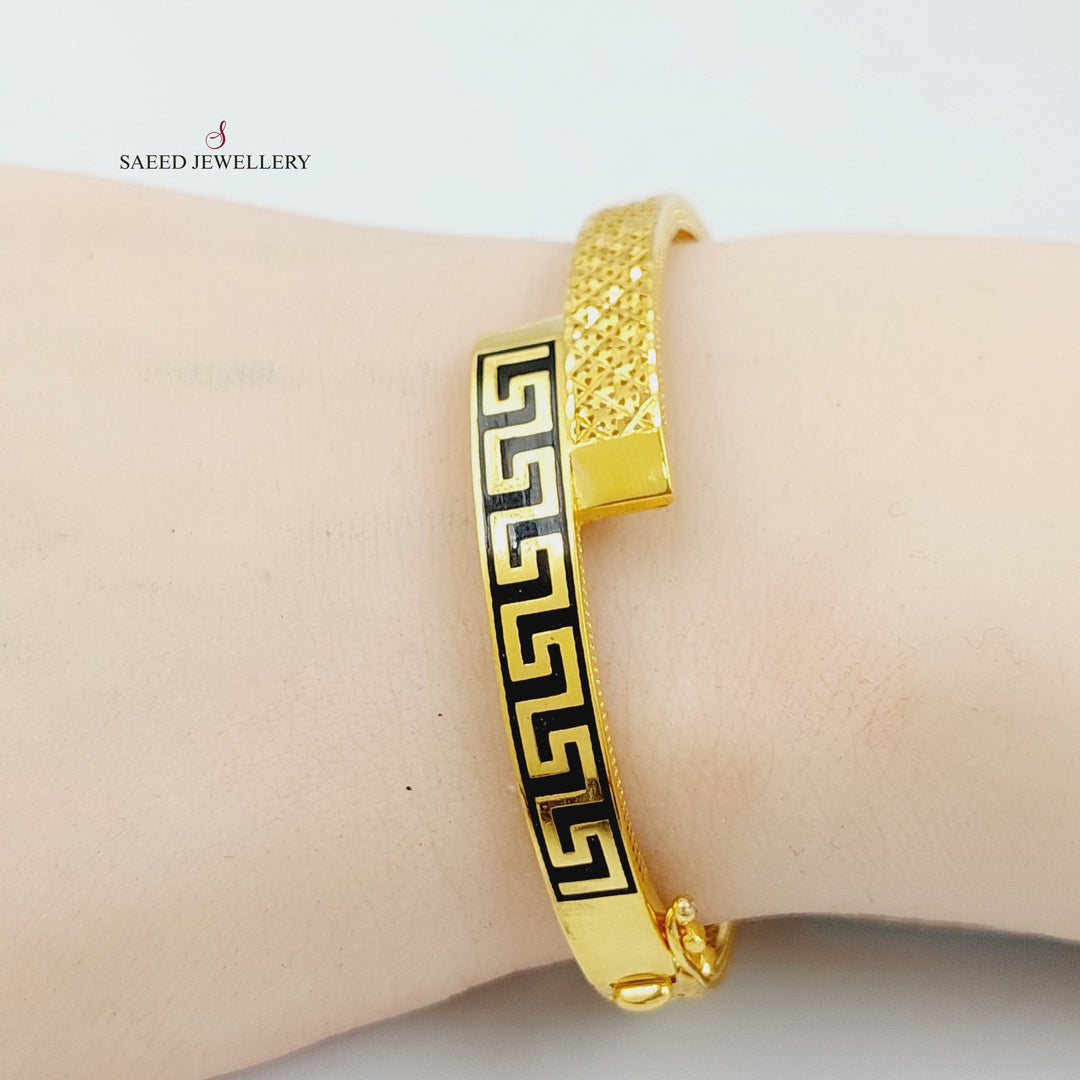 21K Gold Virna Bracelet by Saeed Jewelry - Image 8