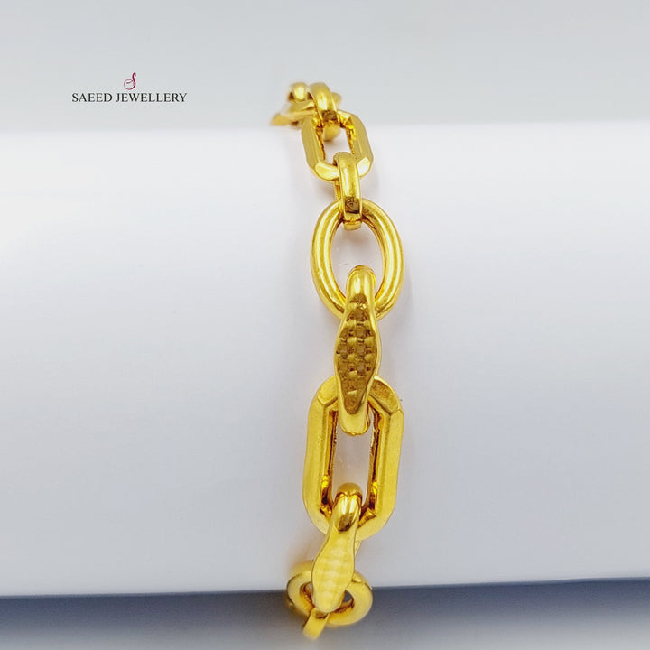 21K Gold Virna Bracelet by Saeed Jewelry - Image 4