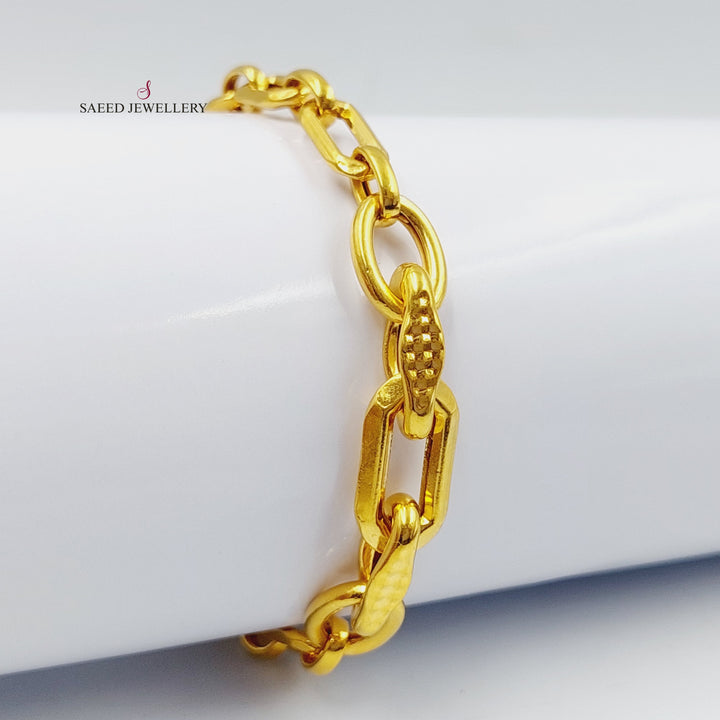 21K Virna Bracelet Made of 21K Yellow Gold by Saeed Jewelry-27090
